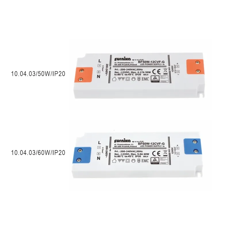 Furnika 50W/60W driver LED IP20 alb
