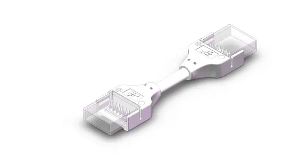 Aurora AU-ST224IPRGBCX conector banda LED RGB 12mm IP65