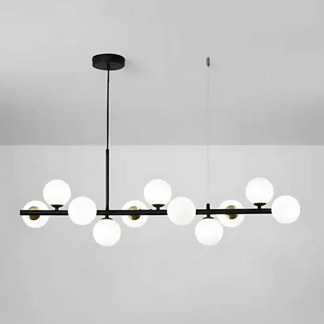 Alessandro Design Loft Pavilion 11xG9 lustra neagra 120cm