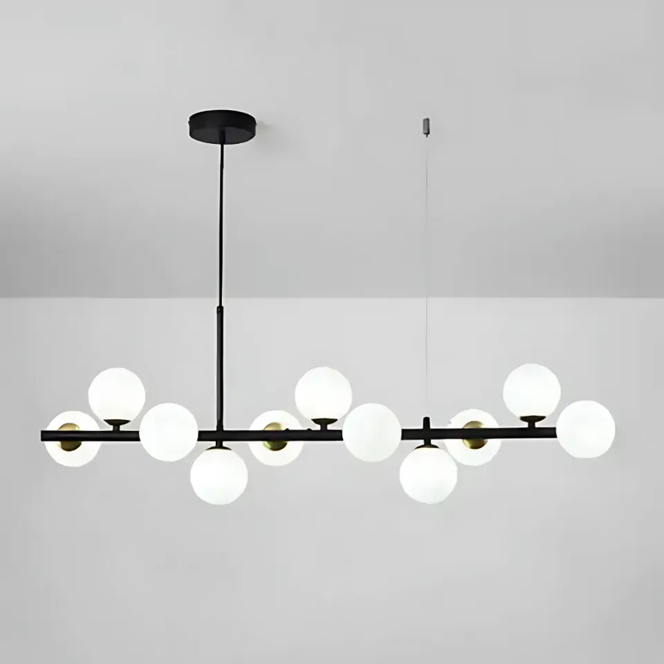 Alessandro Design Loft Pavilion 11xG9 lustra neagra 120cm