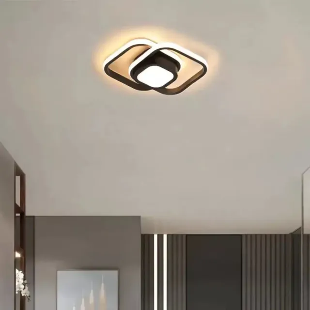 Alessandro Design DUOFORM lustra LED aplicata neagra 21W 3 culori