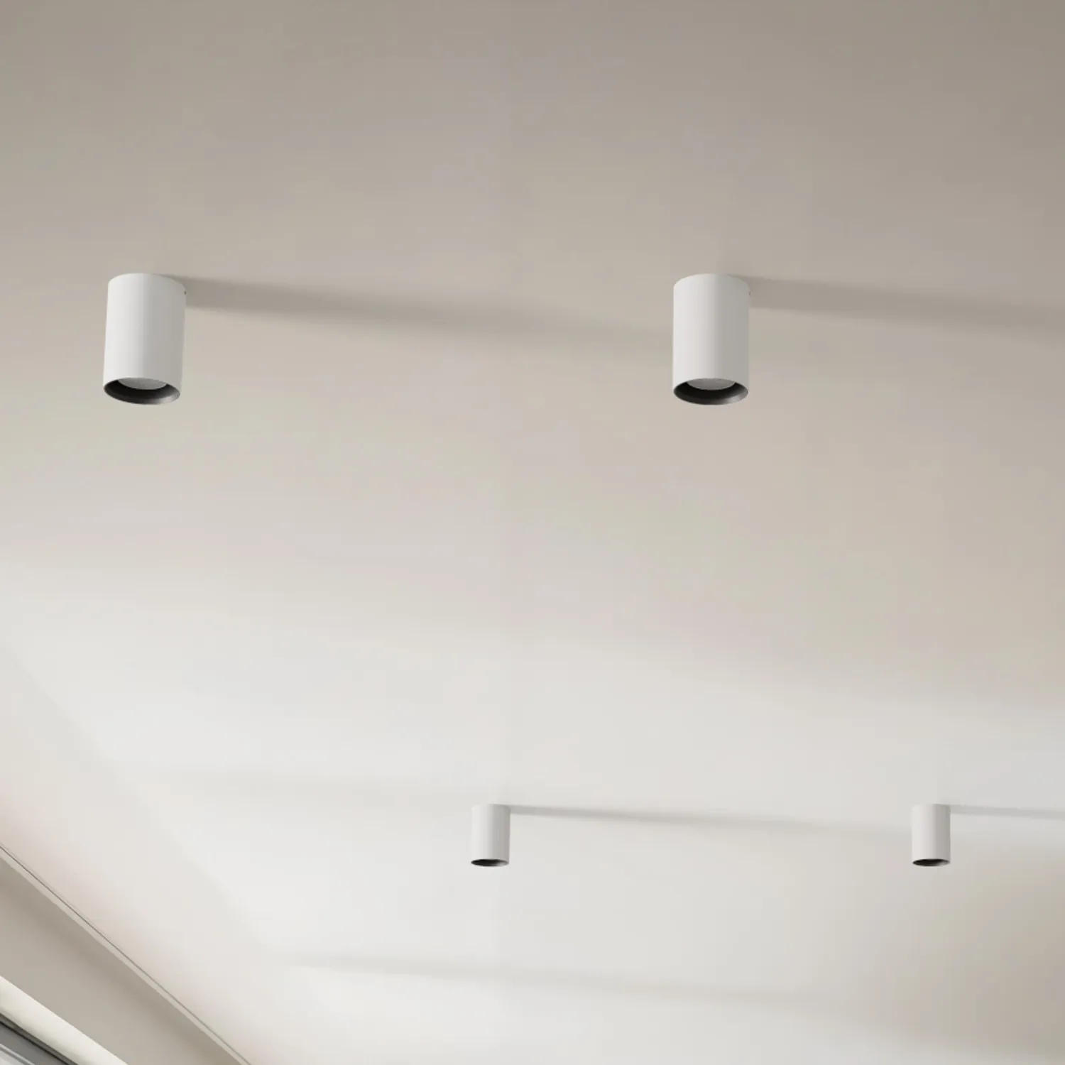 Rendl Light Studio Vade R plafoniera alb-negru GU10