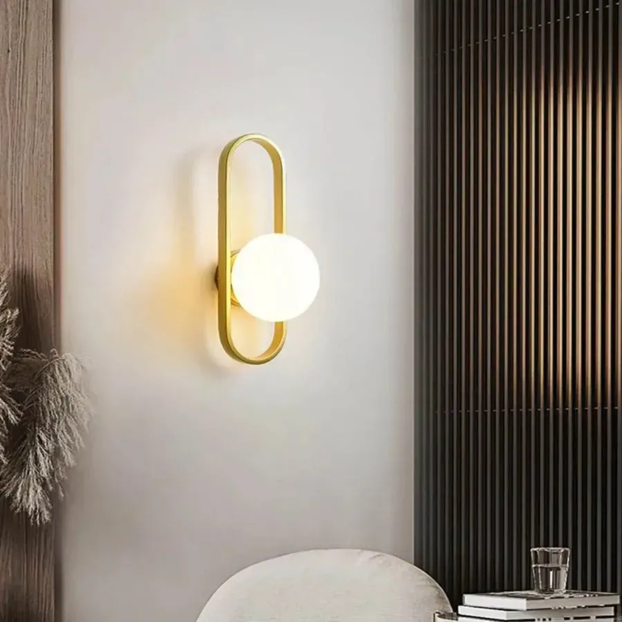 Alessandro Design Amena aplica perete 1xE14 alb-auriu