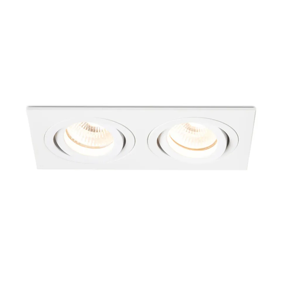 Rendl Pasadena GU10 SQ II spot incastrat alb orientabil