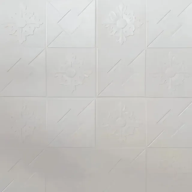 Alessandro Design tapet 3D autoadeziv 70x70cm alb set 10 buc spuma