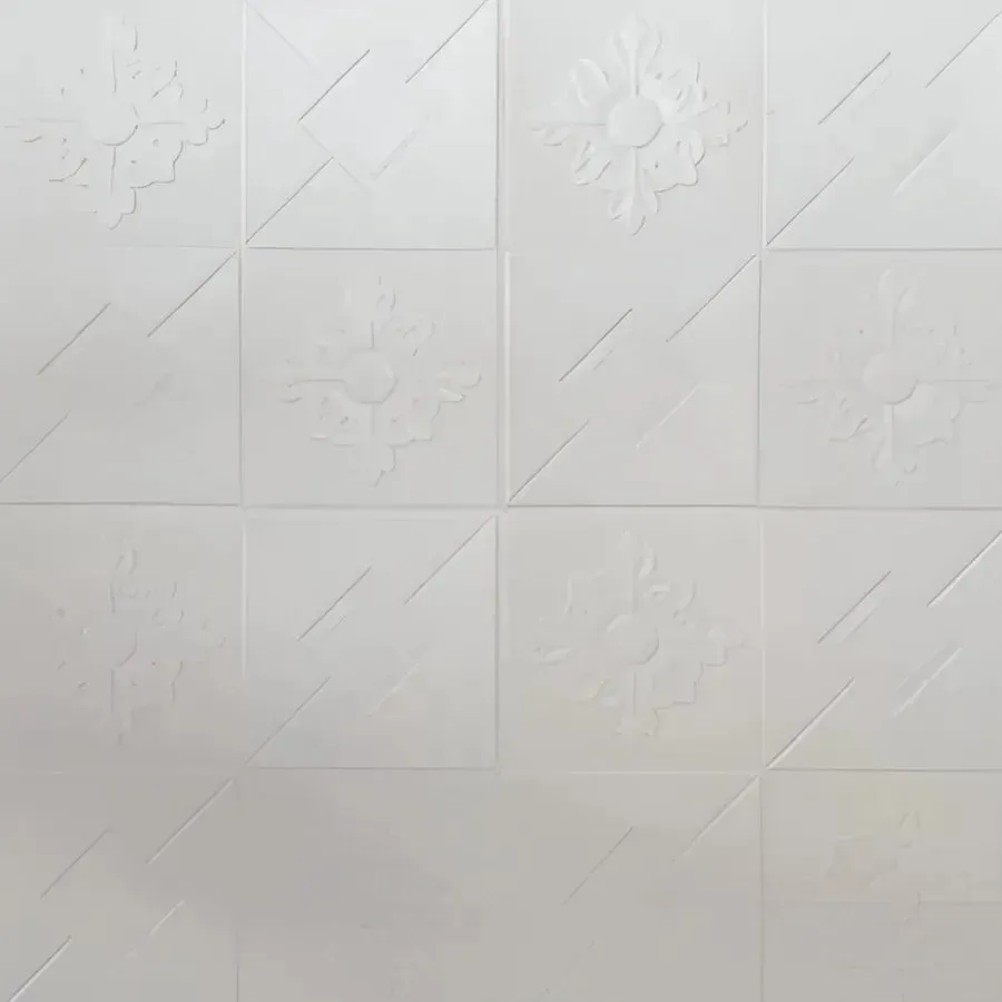 Alessandro Design tapet 3D autoadeziv 70x70cm alb set 10 buc spuma