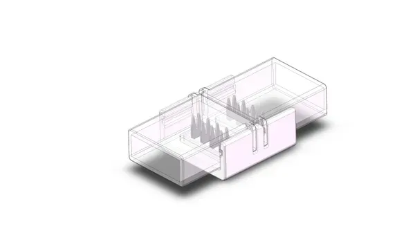 Aurora 10mm conector banda LED RGB drept IP65