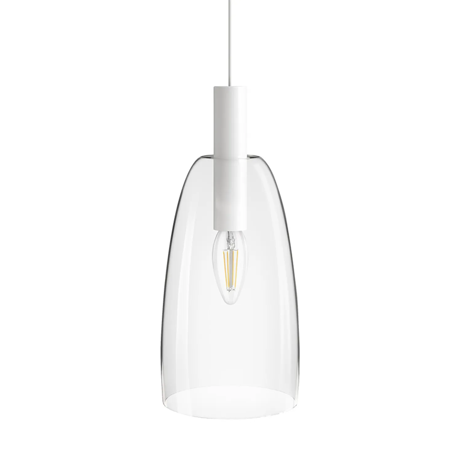 Rendl Light Studio Bellini pendul sina 3 faze E14 alb sticla