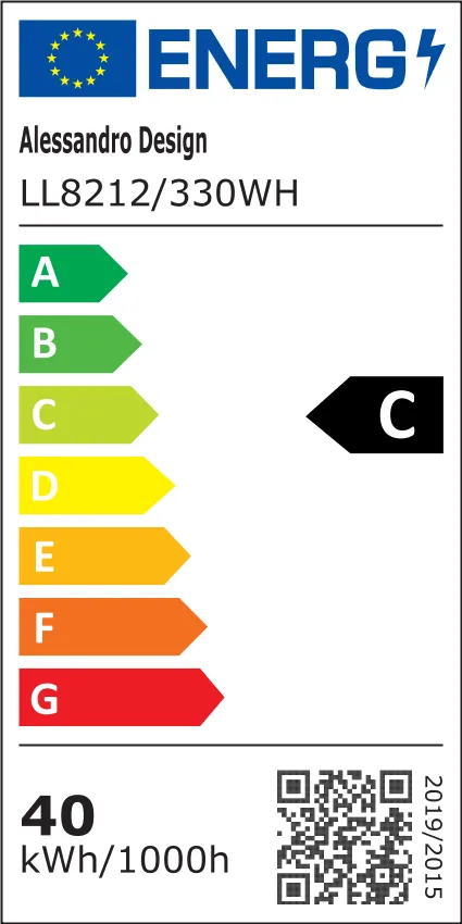 Lustra LED Alessandro Design Qikiqtaaluk 40W alba 33x33cm