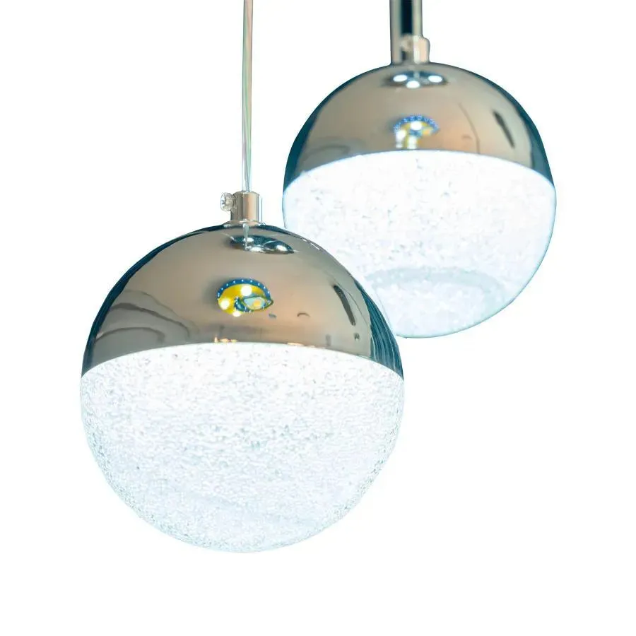 Alessandro Design JEREMIAS lustra LED argintie 63W dimabila