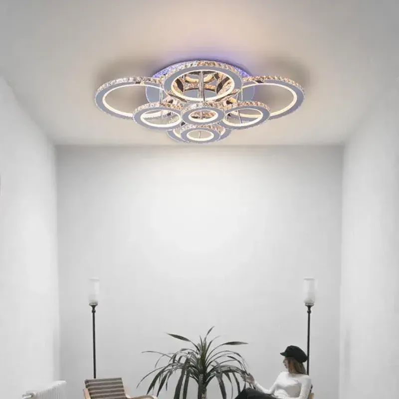 Alessandro Design LIA lustra LED RGB 182W 8 cercuri crom