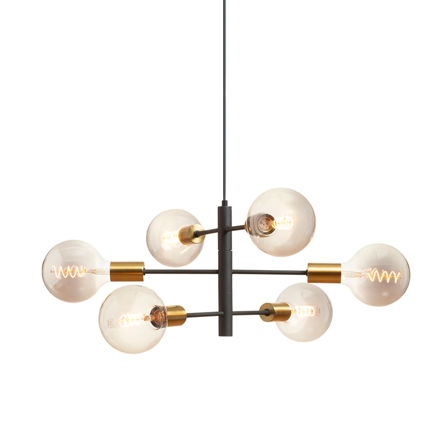 Rendl Light Studio Artemia pendul negru alama E27