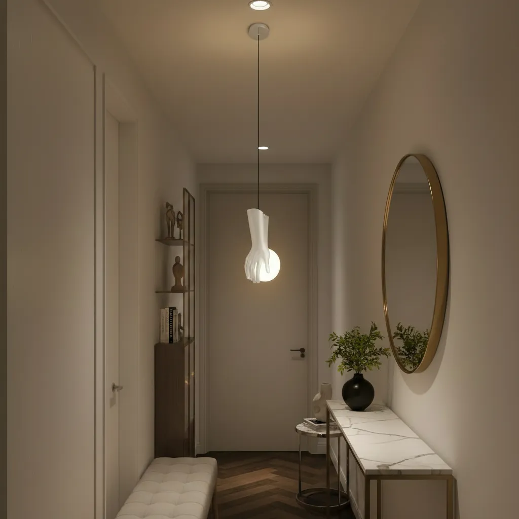 Alessandro Design Ruki lustra G9 15x20cm alba sticla