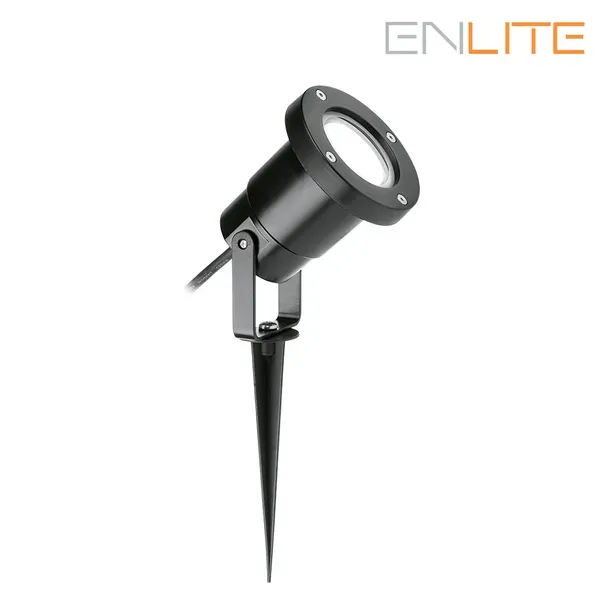Enlite GU10 IP65 spot exterior cu țăruș negru