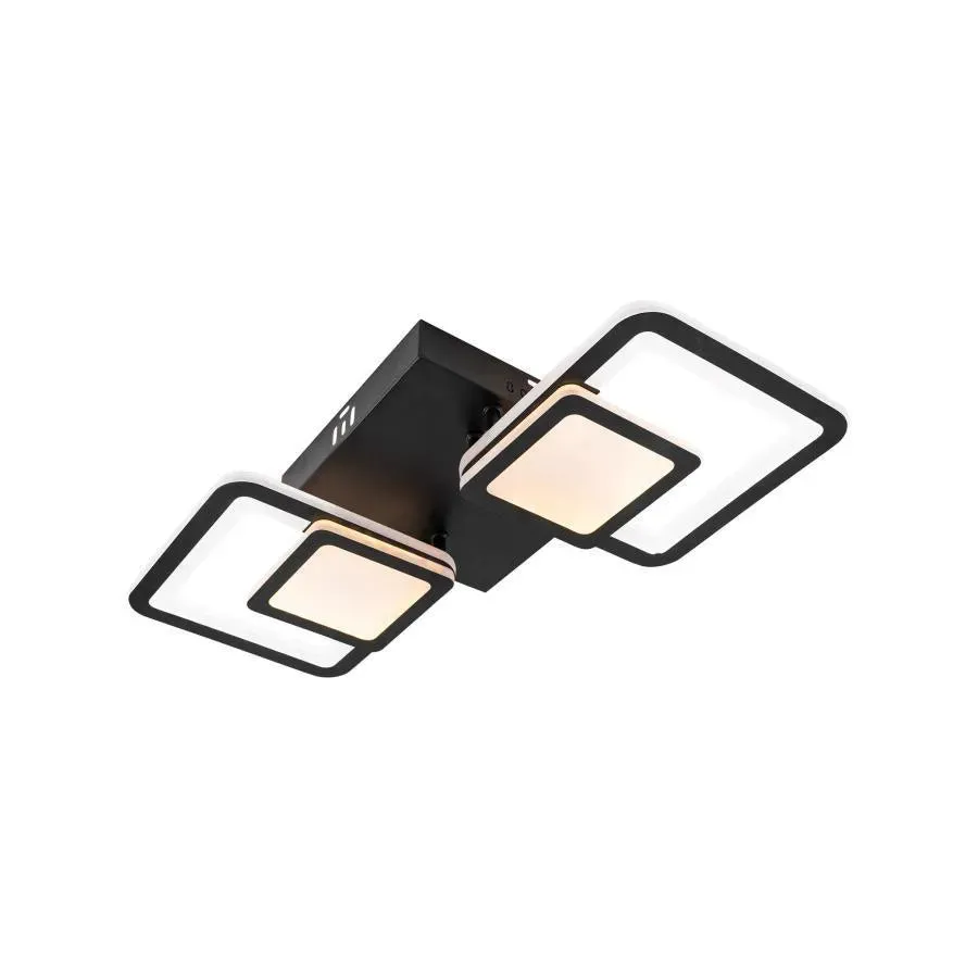 Alessandro Design BALANS 44W lustra LED neagra dimabila