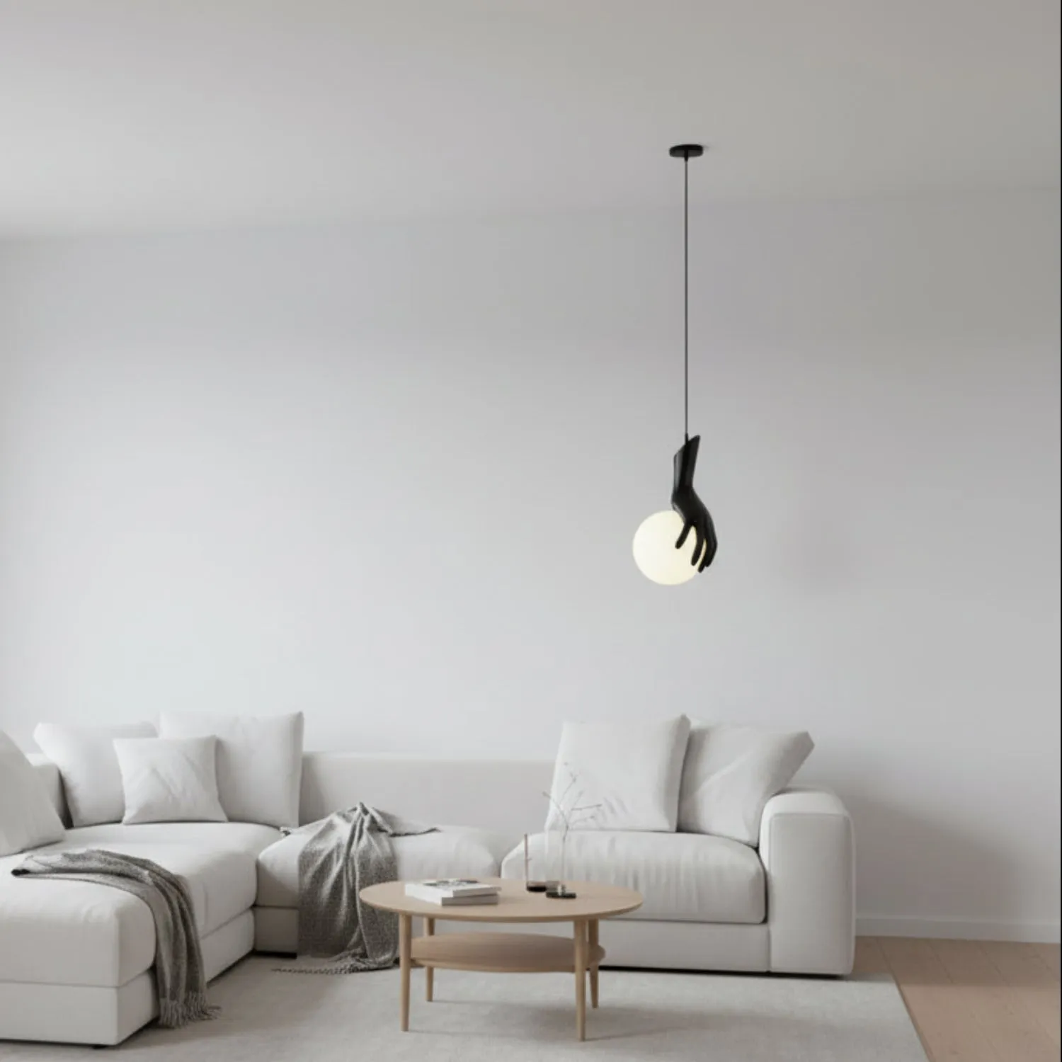 Alessandro Design Manos E27 lustra suspendata neagra 120cm
