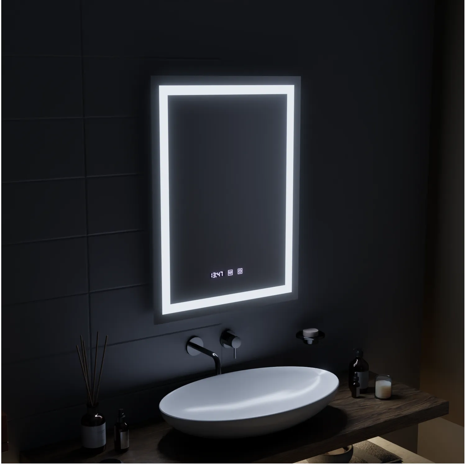 Alessandro Design Modena Touch oglinda LED 60x80 dezaburire
