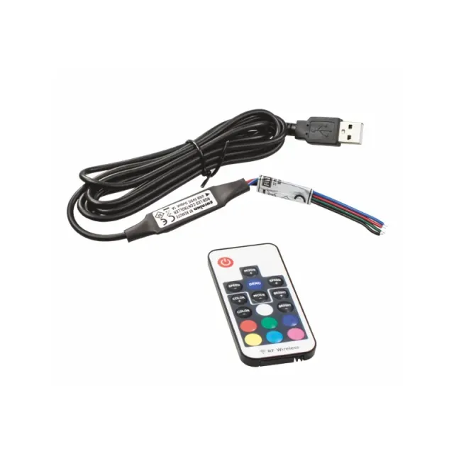 Furnika RF controller LED RGB USB cu telecomanda