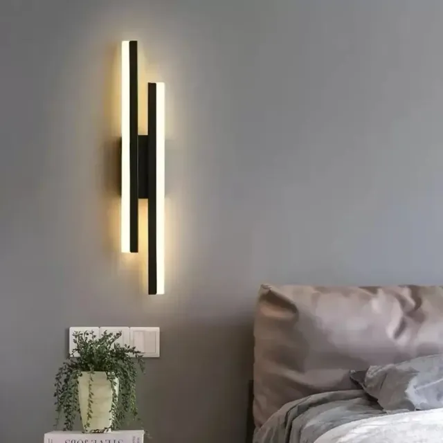 Alessandro Design Lyra aplica LED 18W negru alb acrilic