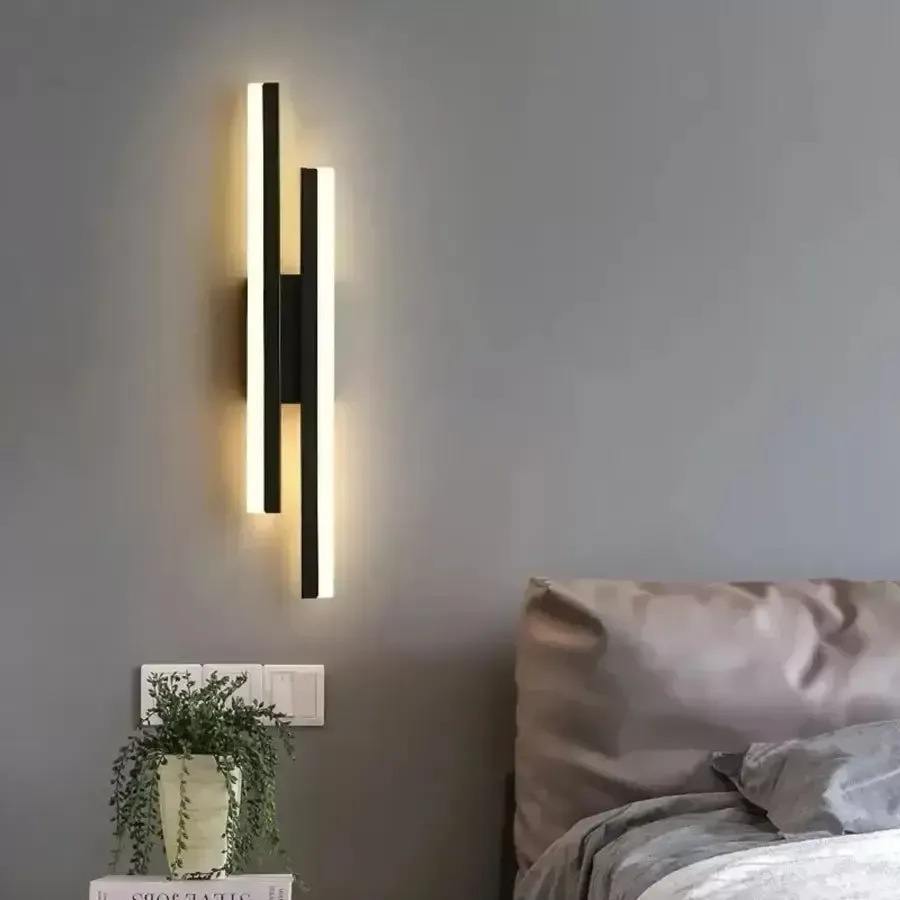 Alessandro Design Lyra aplica LED 18W negru alb acrilic