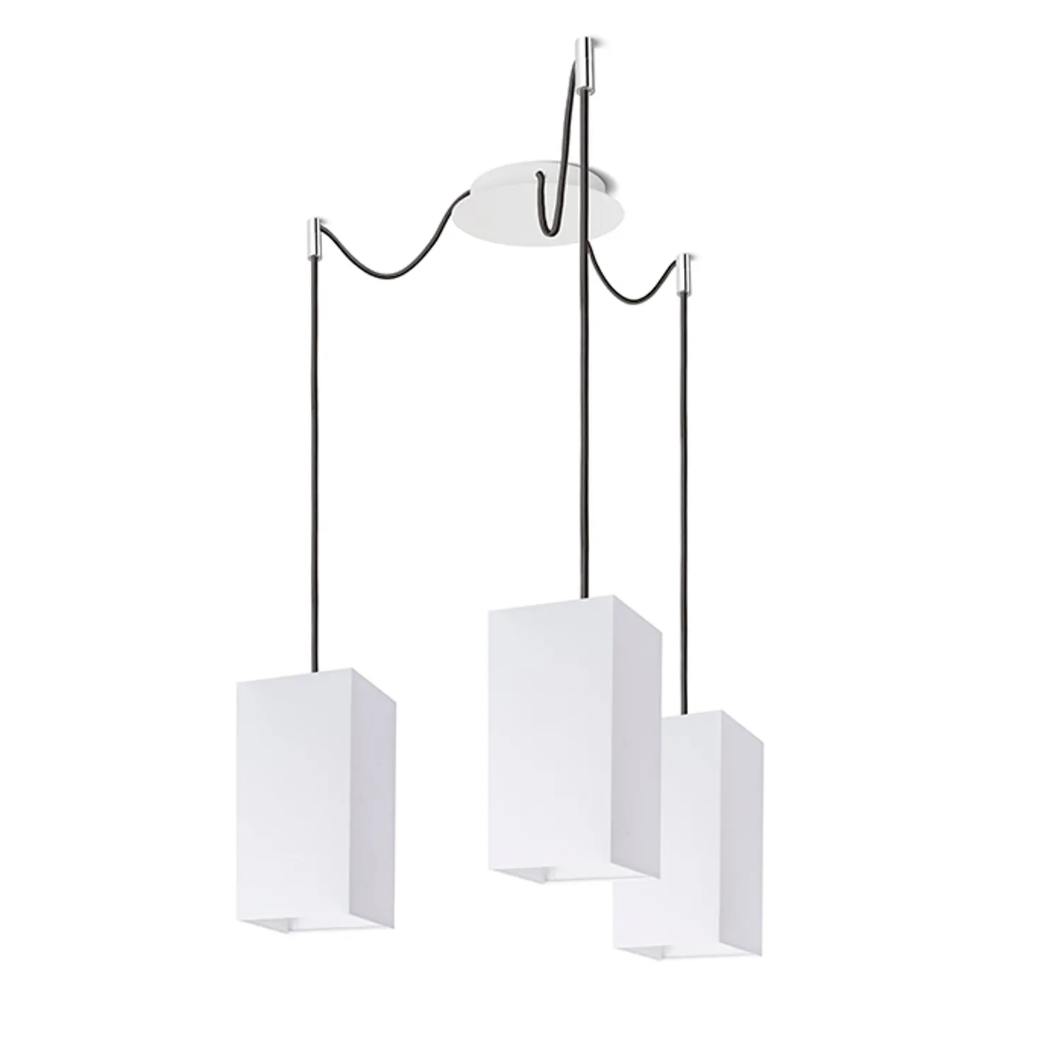 Rendl Light Studio Kombix 3 lustra suspendata negru crom