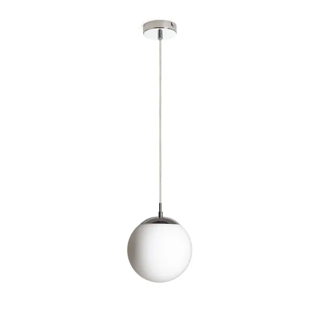 Rendl Luna 20 pendul sticlă opal-crom