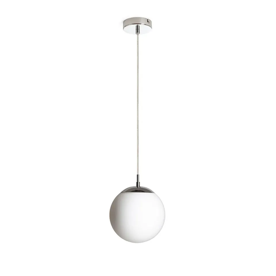 Rendl Luna 20 pendul sticlă opal-crom