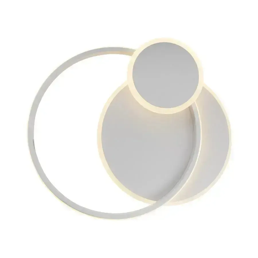 Alessandro Design Silvian lustra LED alba 58W 3 cercuri