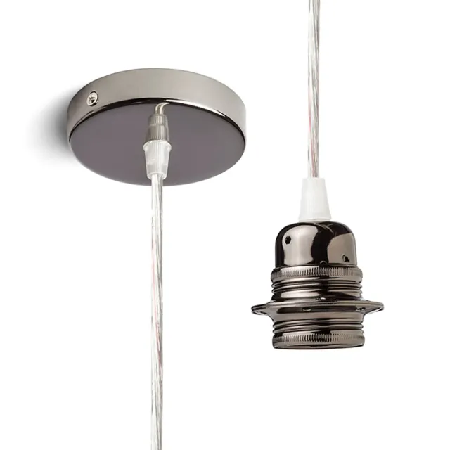 Rendl Light Studio Elisa suspensie E27 negru crom