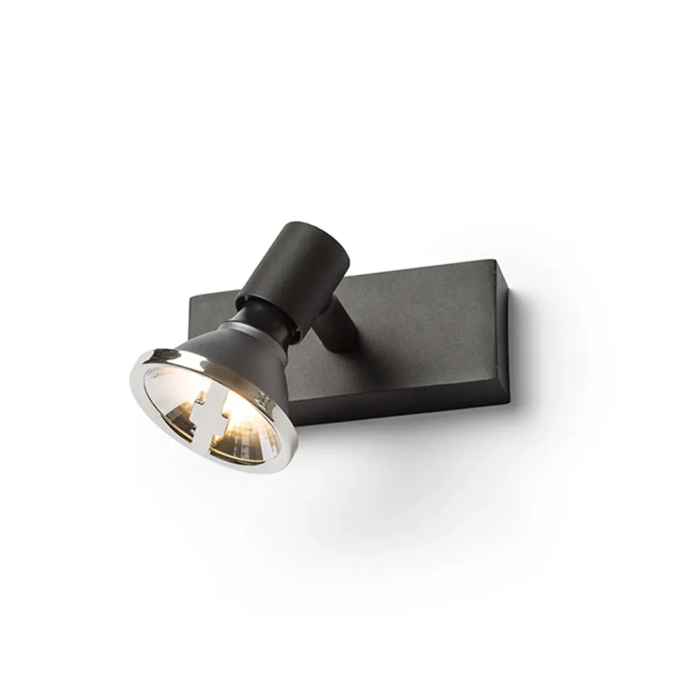 Rendl Trica I spot aplicat GU10 negru metal