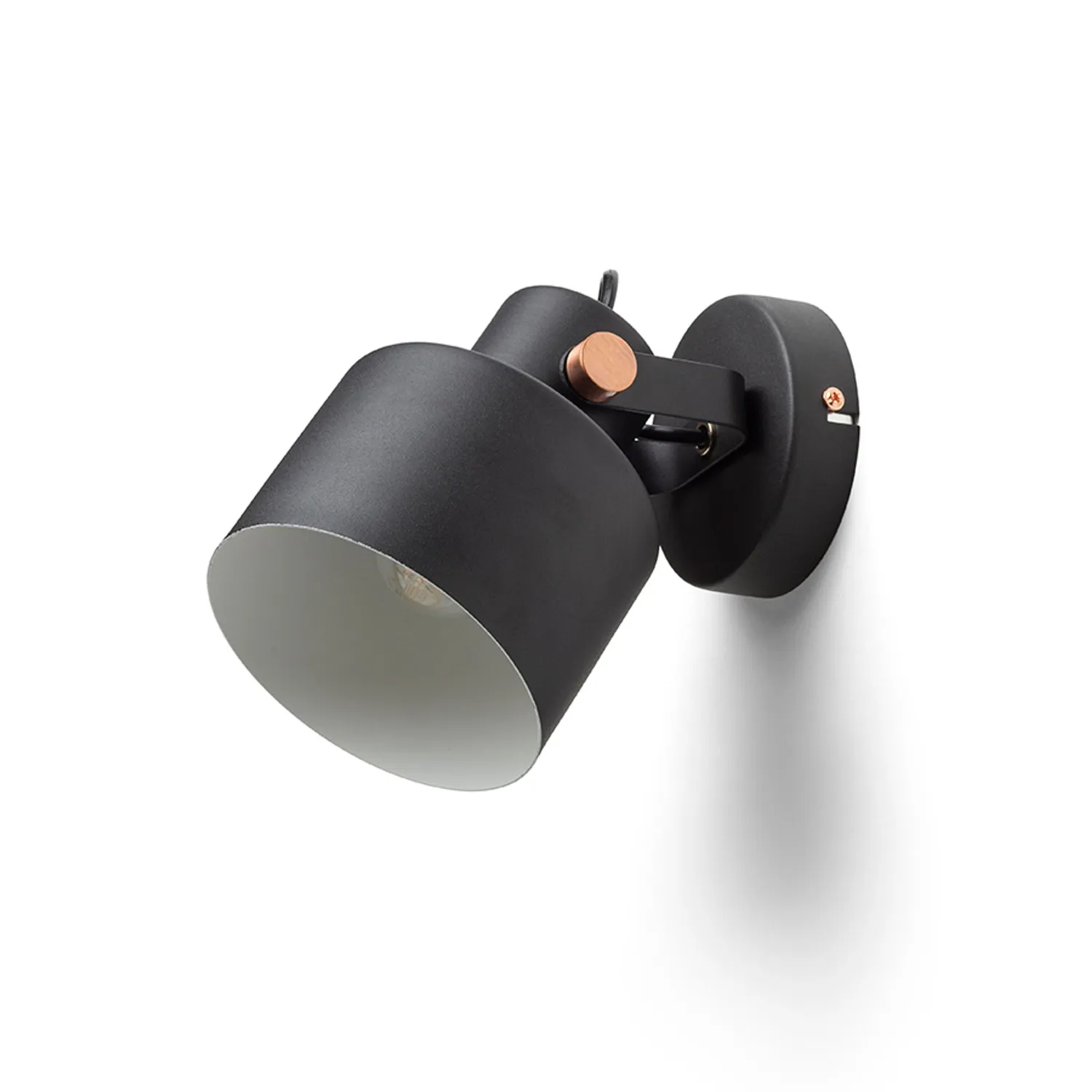 Rendl Light Studio Celeia spot negru cupru E27 metal