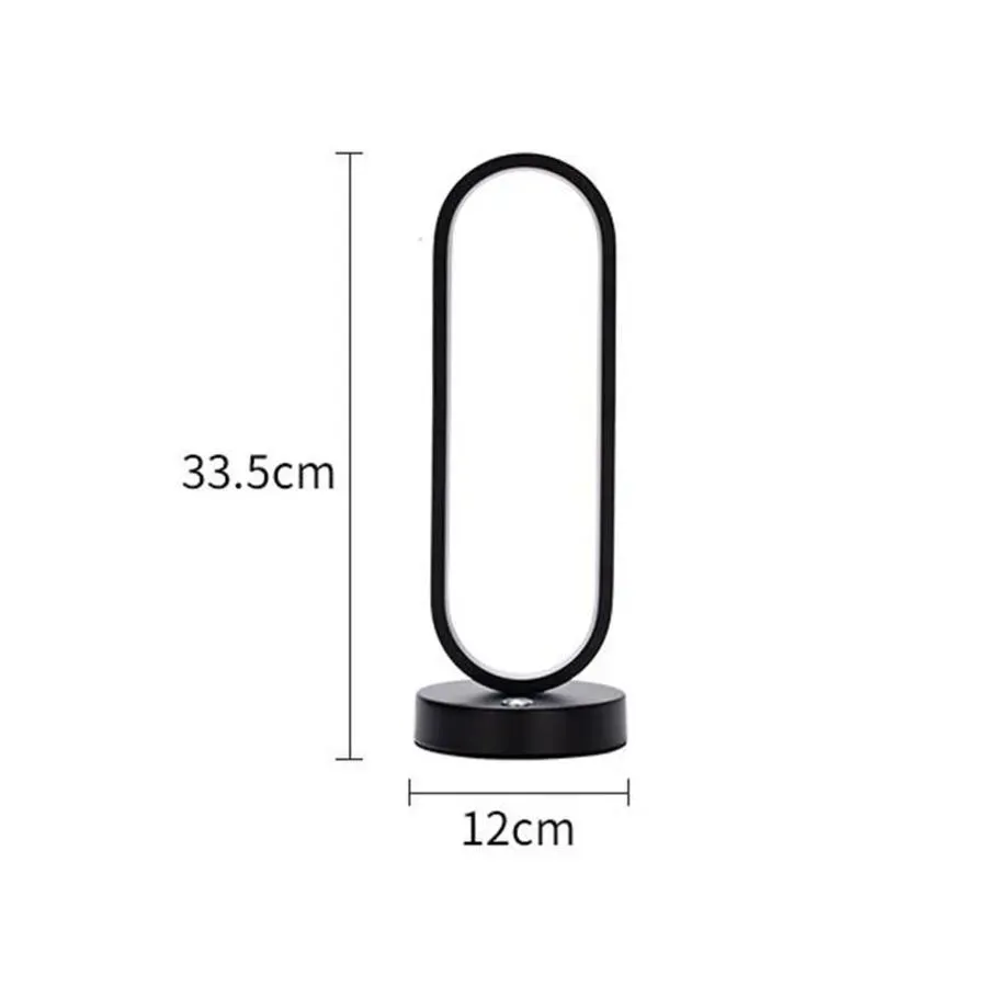 Alessandro Design Creatoris veioza LED neagra 30W