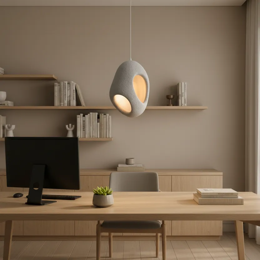 Alessandro Design Foamer lustra suspendata E27 gri 37cm inaltime reglabila