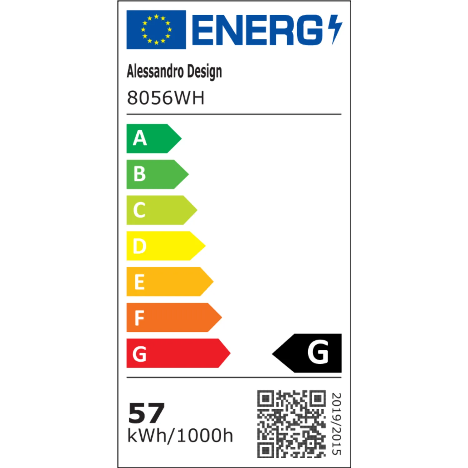 Alessandro Design 8056WH lustra LED alba 57W