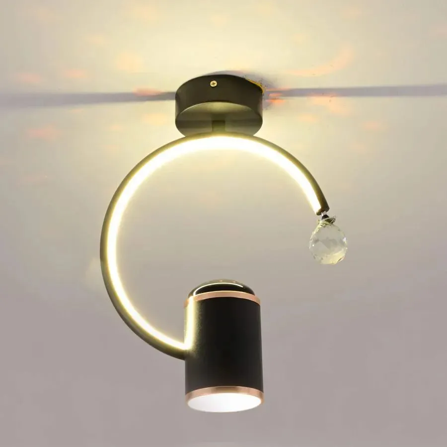 Alessandro Design KENYA plafonieră LED 34W neagră stelară