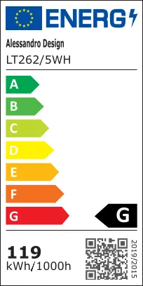 Alessandro Design FELIX lustra LED alba 119W 5 patrate
