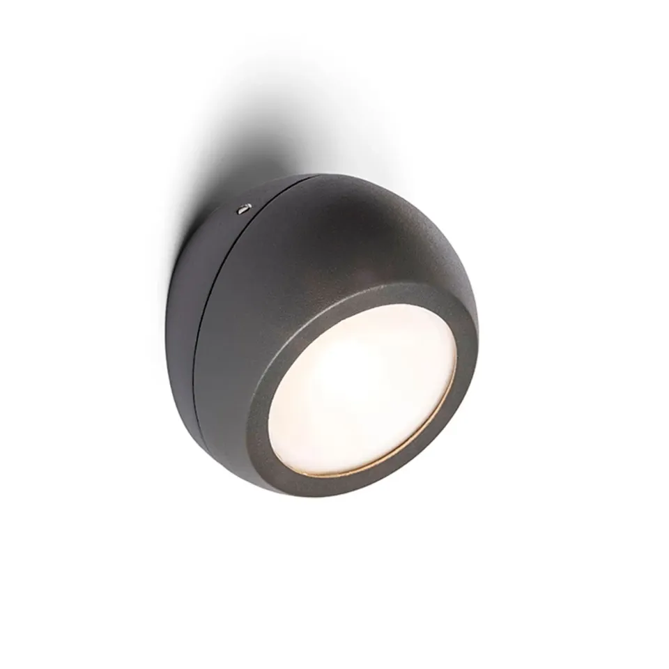 Rendl Light Studio Siv aplica LED antracit lumina jos
