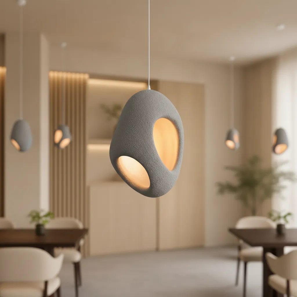 Alessandro Design Foamer Magno lustra E27 gri 57 cm