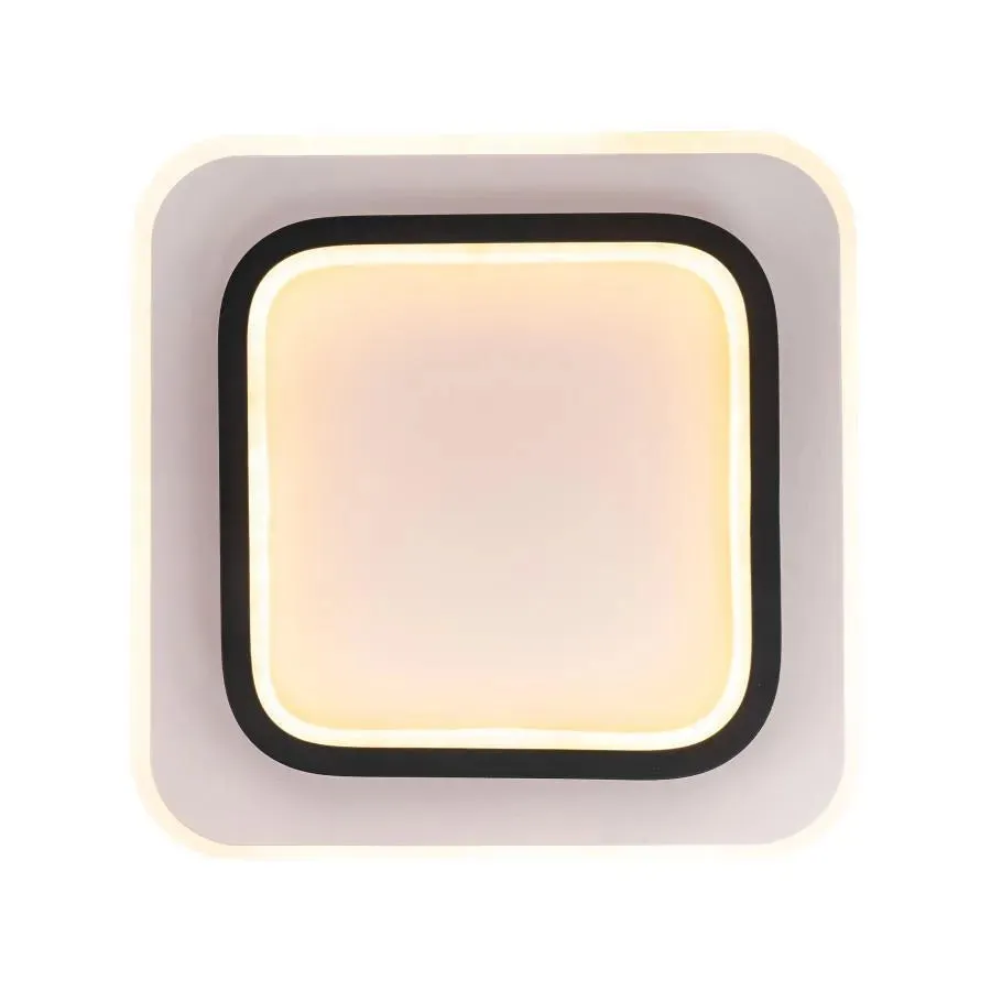 Alessandro Design Khai 20W plafoniera LED alb-negru 20 cm