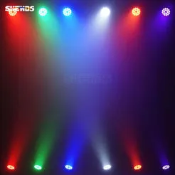 Shehds Par 18x18W LED RGBWA+UV 6in1 aluminiu scena