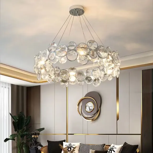 Alessandro Design Angelica candelabru cristal 6xE14 argintiu 49 cm