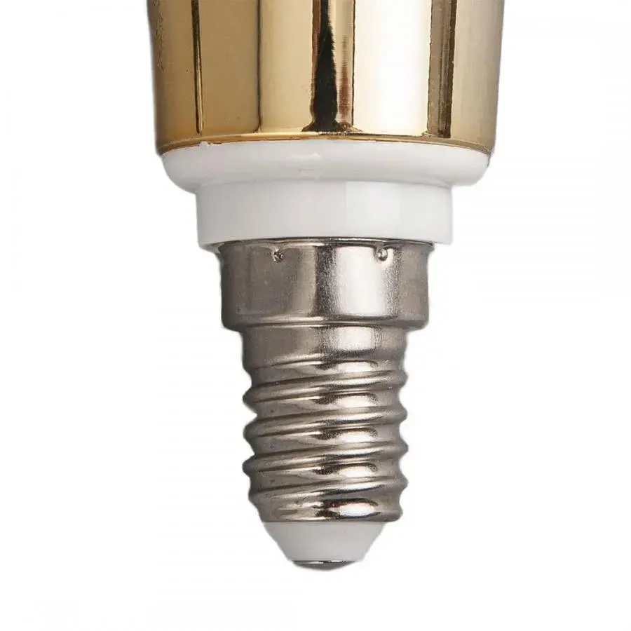Alessandro Design bec LED E14 lumanare 9W lumina rece auriu