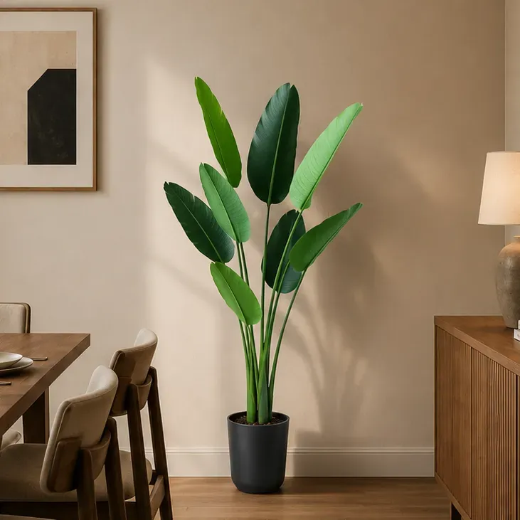 Alessandro Design Strelitzia Nicolai 150 cm plantă artificială verde 10 frunze