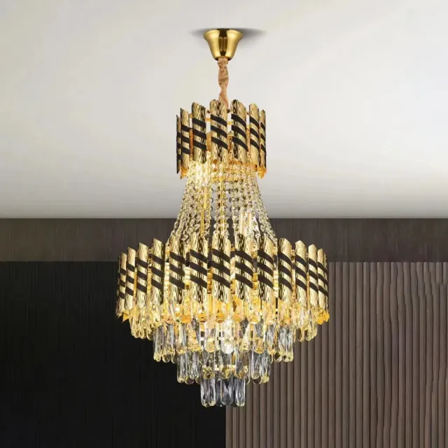 Alessandro Design Nardo candelabru cristal 10xE14 negru auriu