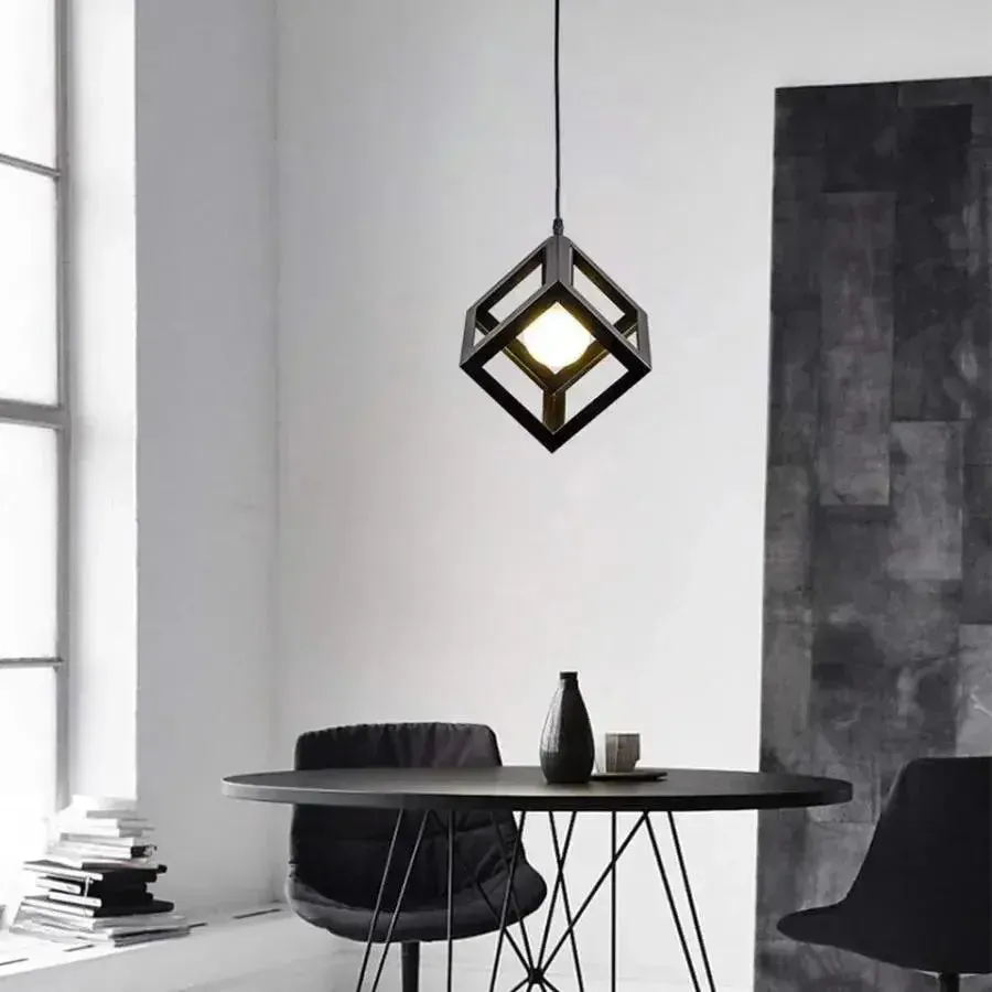 Alessandro Design Struktur Uno lustra cub 1xE27 neagra