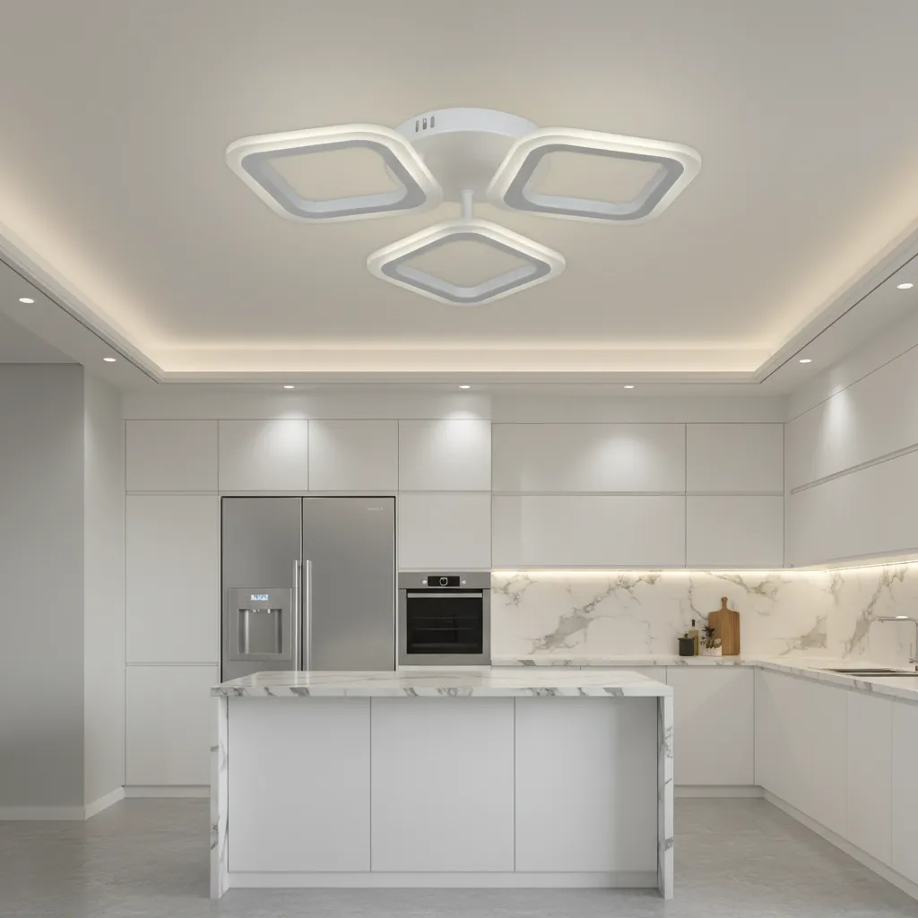 Alessandro Design Erika 20W lustra LED alba 3 patrate