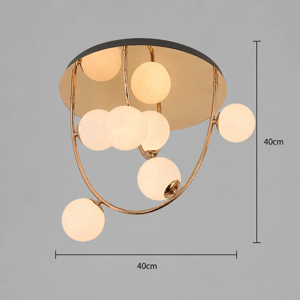 Alessandro Design QUVA Nobile lustra 6xG9 aurie 40cm
