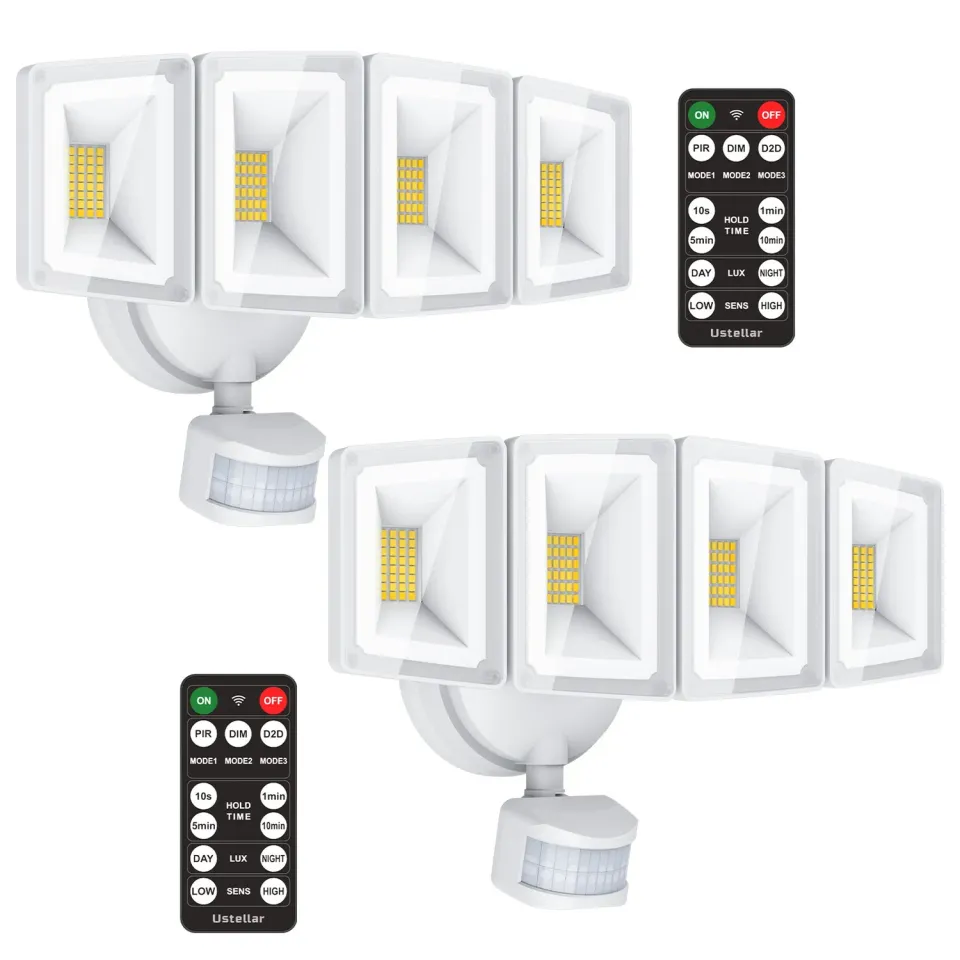 Ustellar 100W proiector LED cu senzor miscare 2 bucati