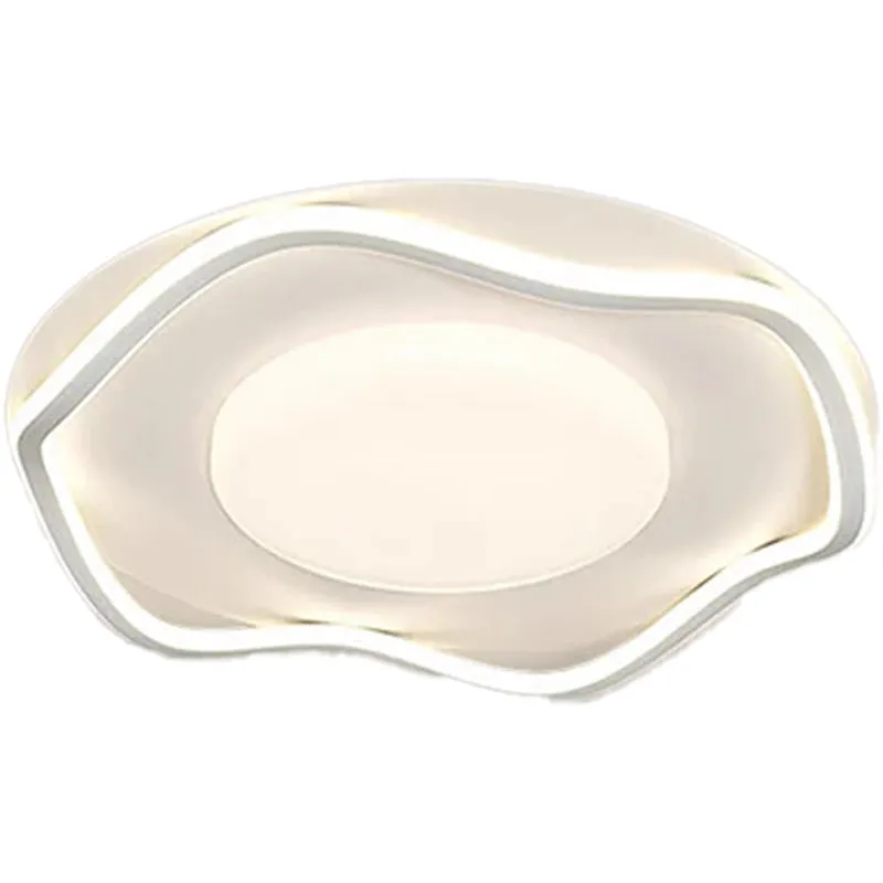 Alessandro Design Moderno 77W lustra LED alba 2 cercuri dimabila