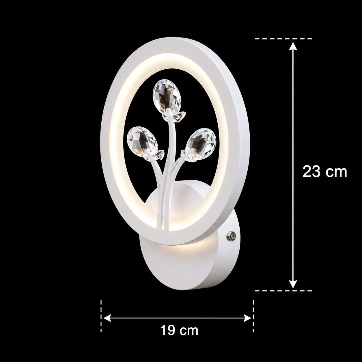 Alessandro Design Daisy aplica LED 14W alba cristal 3 culori